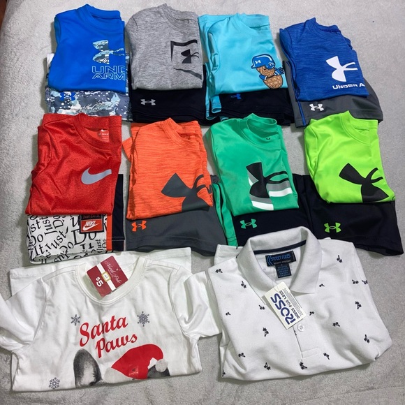 Other - Under Armour 8 sets of Drifit tshirt and shorts, 2new shirts NEW/ USED